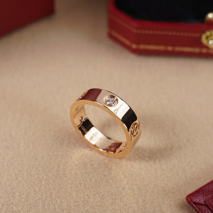 [NOBLE AURA] LOVE 5.5MM 3 DIAMOND RING