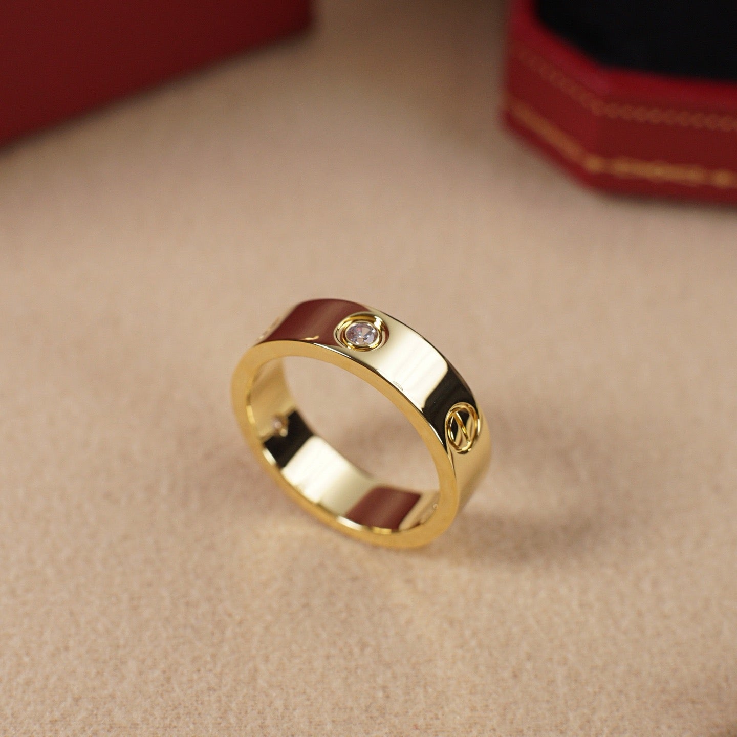 [NOBLE AURA] LOVE 5.5MM 3 DIAMOND RING