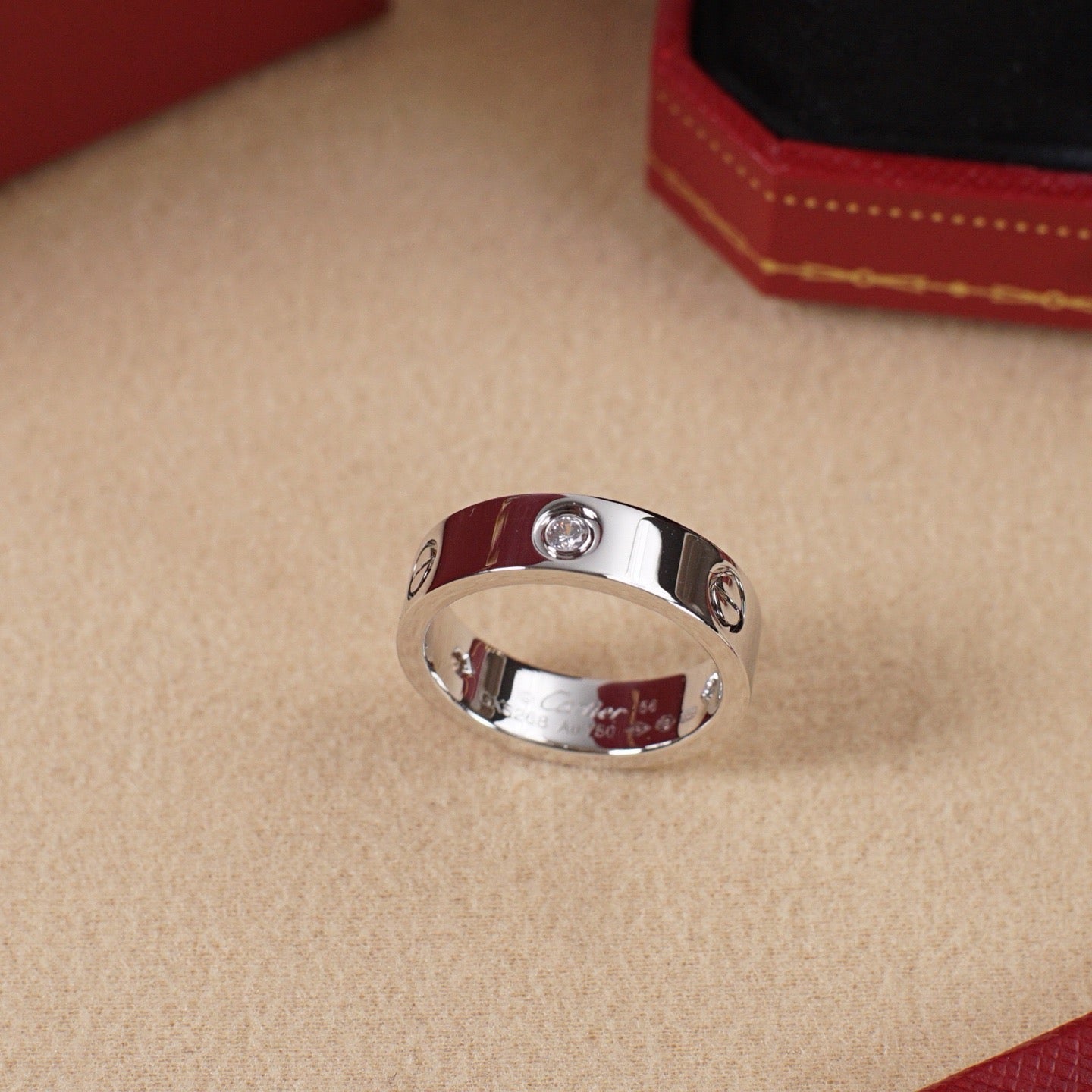 [NOBLE AURA] LOVE 5.5MM 3 DIAMOND RING