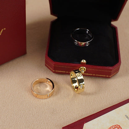 [NOBLE AURA] LOVE 5.5MM 3 DIAMOND RING