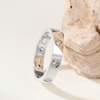 [NOBLE AURA] LOVE 4MM 8 DIAMOND RING