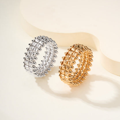[NOBLE AURA] CLASH 9.2MM DOUBLE ROW RING