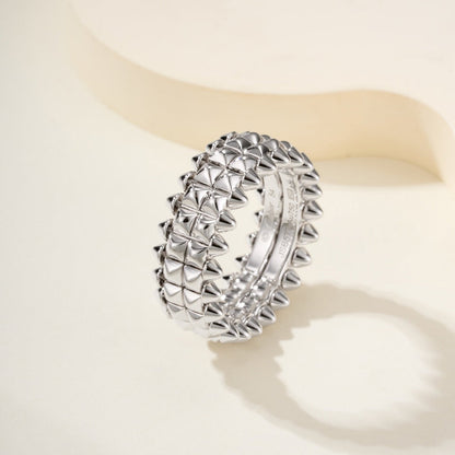 [NOBLE AURA] CLASH 9.2MM DOUBLE ROW RING