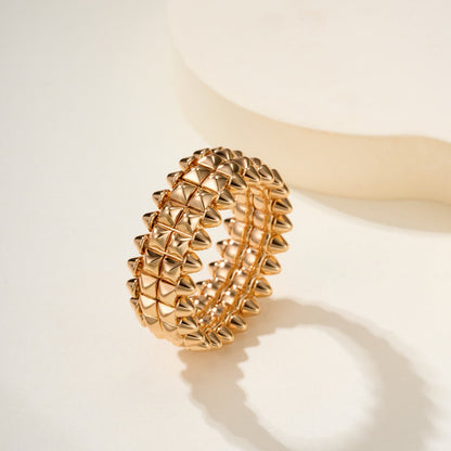 [NOBLE AURA] CLASH 9.2MM DOUBLE ROW RING