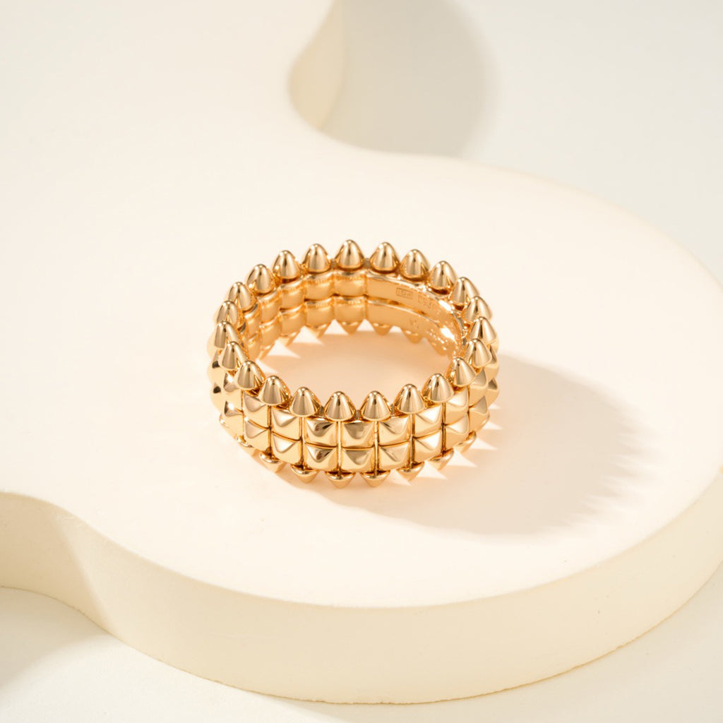 [NOBLE AURA] CLASH 9.2MM DOUBLE ROW RING