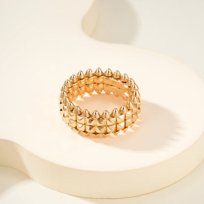 [NOBLE AURA] CLASH 9.2MM DOUBLE ROW RING