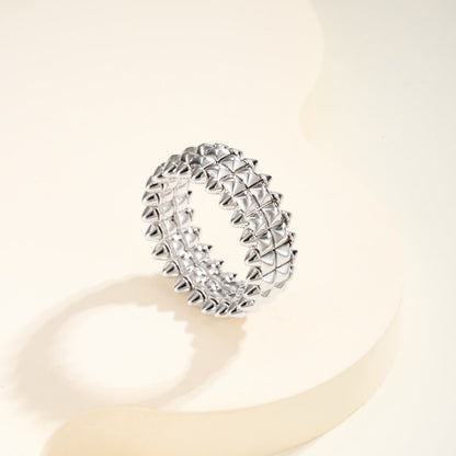 [NOBLE AURA] CLASH 9.2MM DOUBLE ROW RING
