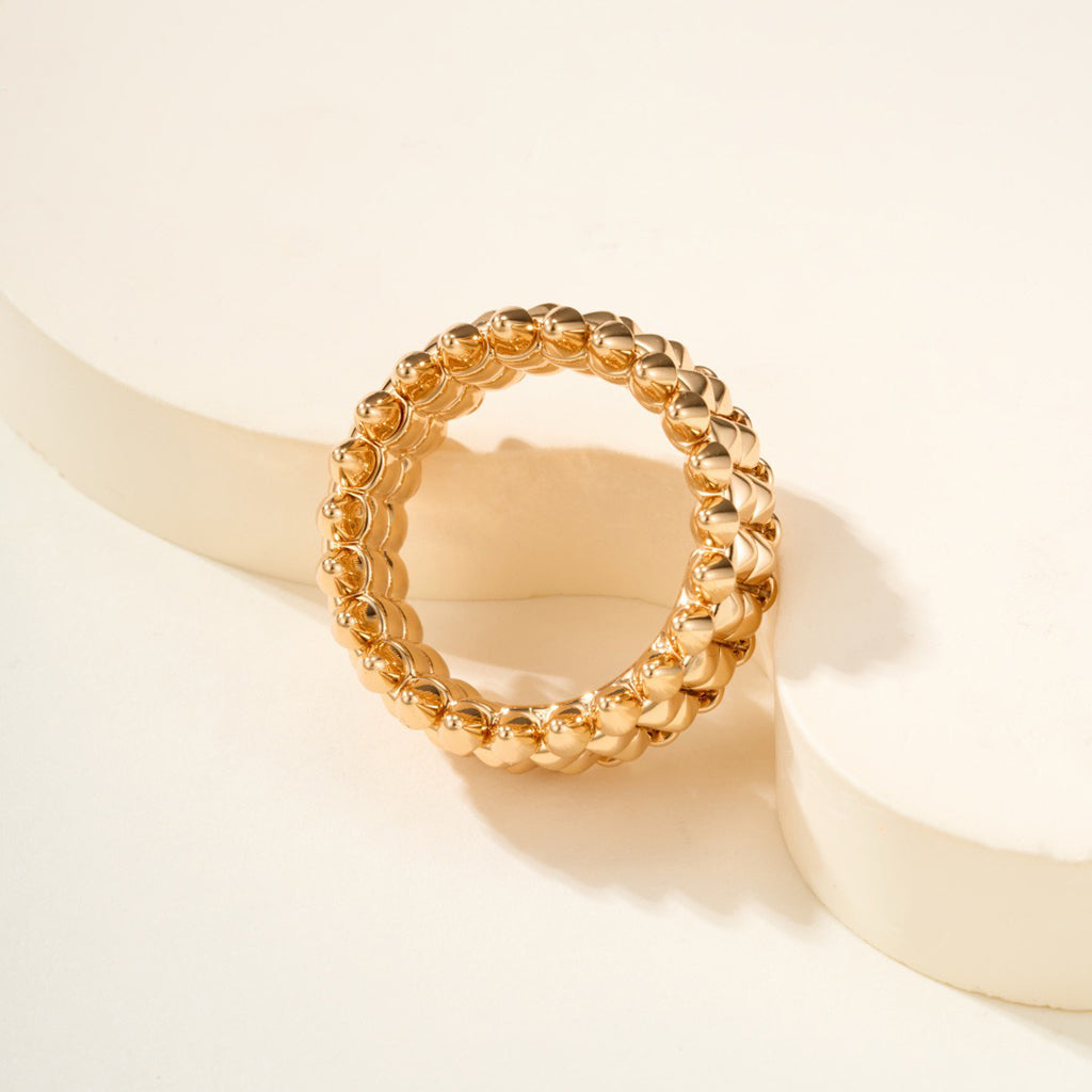 [NOBLE AURA] CLASH 9.2MM DOUBLE ROW RING