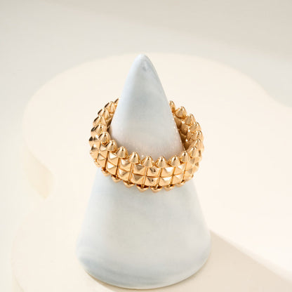 [NOBLE AURA] CLASH 9.2MM DOUBLE ROW RING