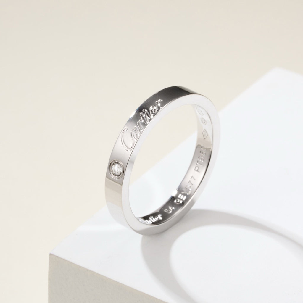 [NOBLE AURA] LOVE RING 4MM 1 DIAMOND