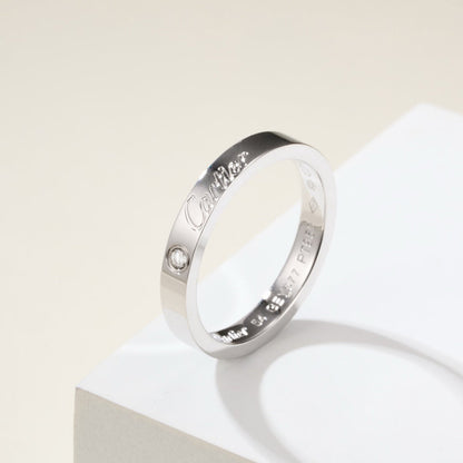 [NOBLE AURA] LOVE RING 4MM 1 DIAMOND