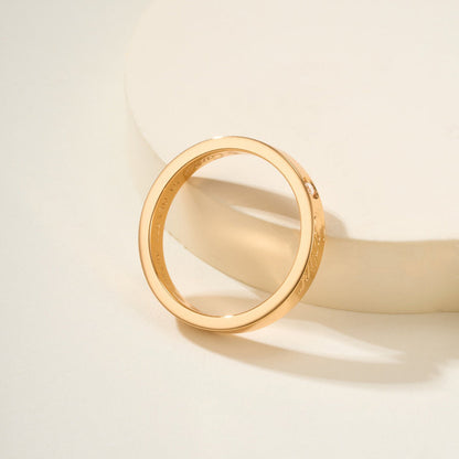 [NOBLE AURA] LOVE RING 4MM 1 DIAMOND