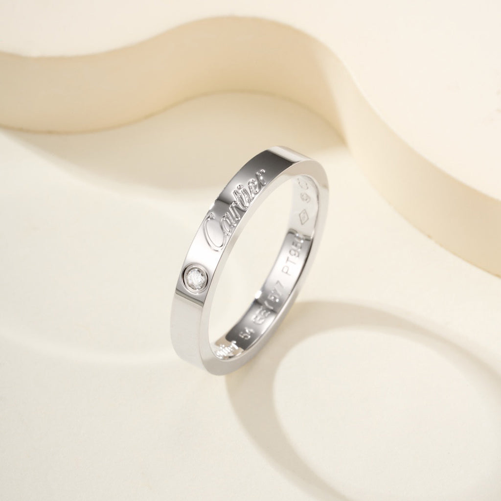 [NOBLE AURA] LOVE RING 4MM 1 DIAMOND
