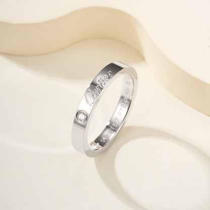 [NOBLE AURA] LOVE RING 4MM 1 DIAMOND