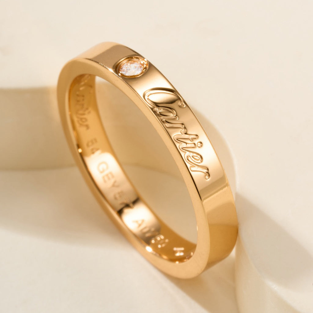 [NOBLE AURA] LOVE RING 4MM 1 DIAMOND