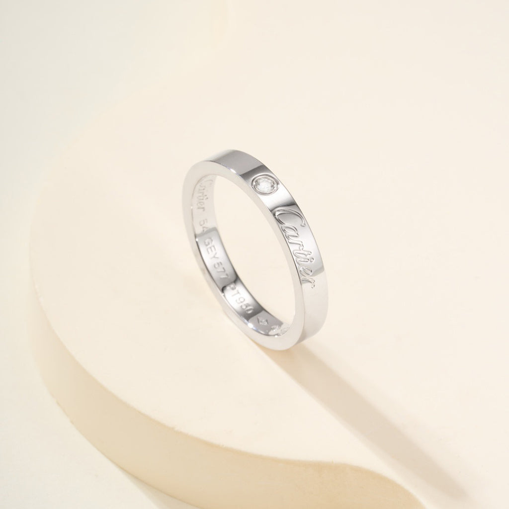 [NOBLE AURA] LOVE RING 4MM 1 DIAMOND