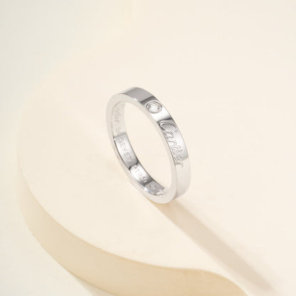 [NOBLE AURA] LOVE RING 4MM 1 DIAMOND