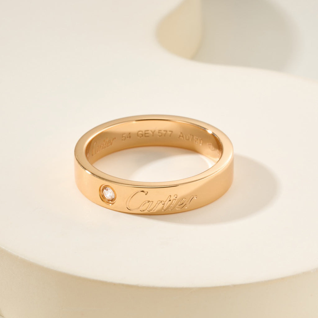 [NOBLE AURA] LOVE RING 4MM 1 DIAMOND