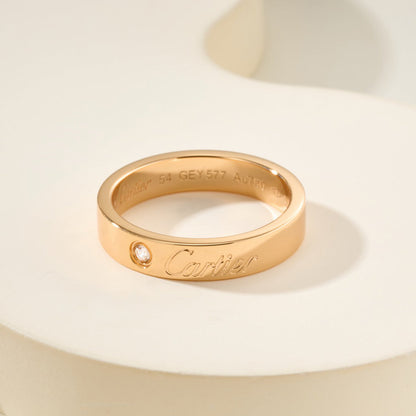 [NOBLE AURA] LOVE RING 4MM 1 DIAMOND