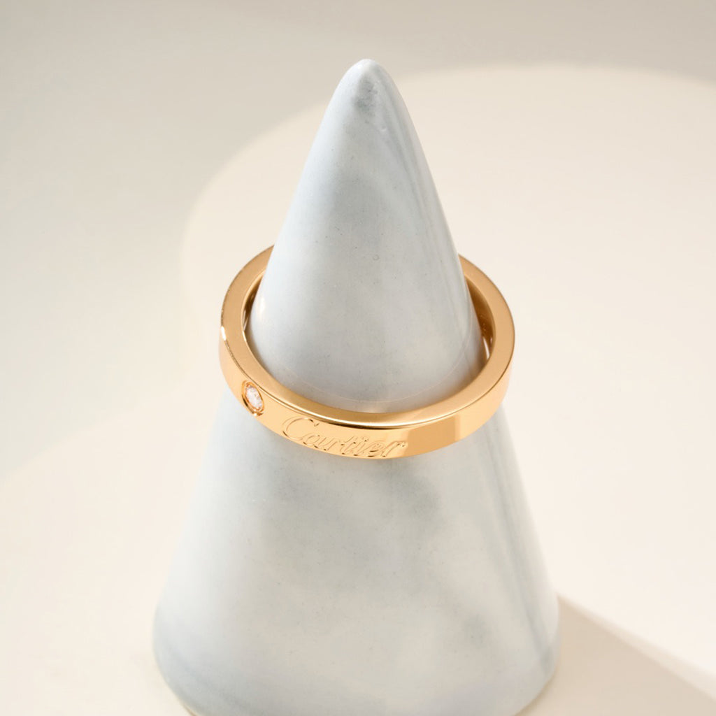 [NOBLE AURA] LOVE RING 4MM 1 DIAMOND