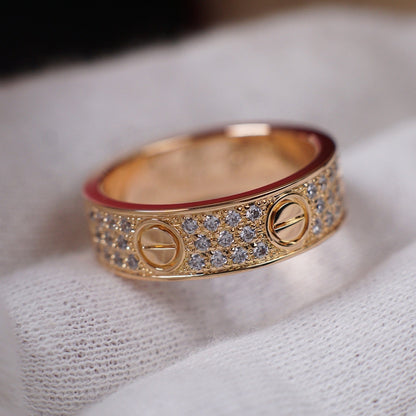 [NOBLE AURA] LOVE RING 5.5MM DIAMONDS PAVED