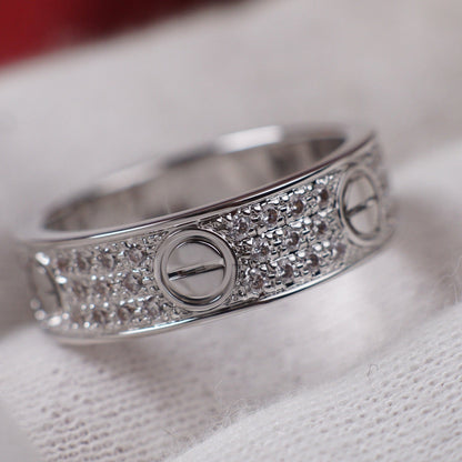 [NOBLE AURA] LOVE RING 5.5MM DIAMONDS PAVED