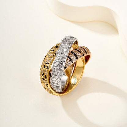 [NOBLE AURA]TRINITY  RING LEOPARD PRINT