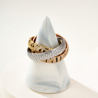 [NOBLE AURA]TRINITY  RING LEOPARD PRINT