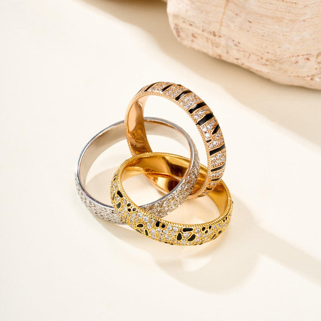 [NOBLE AURA]TRINITY  RING LEOPARD PRINT
