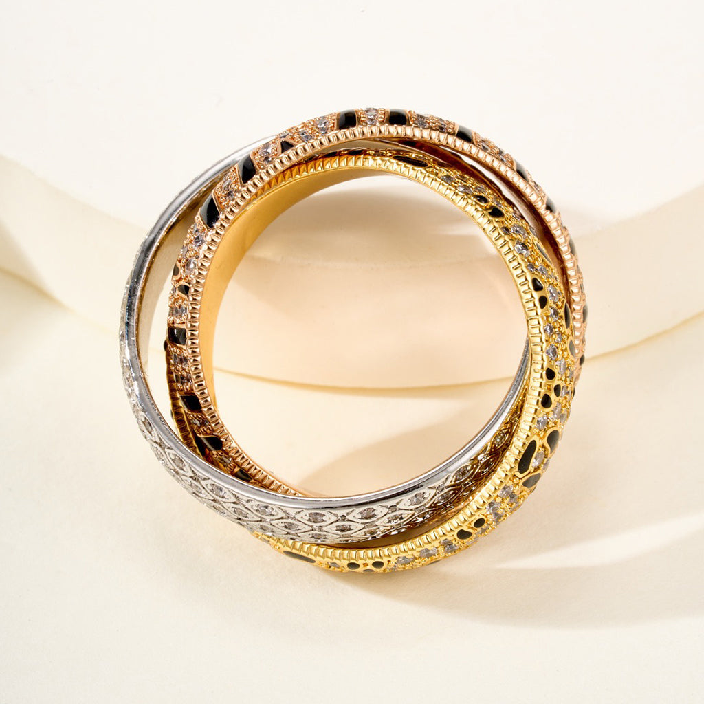 [NOBLE AURA]TRINITY  RING LEOPARD PRINT