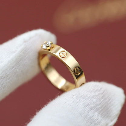 [NOBLE AURA] LOVE RING 3.6MM 1 BIG DIAMOND
