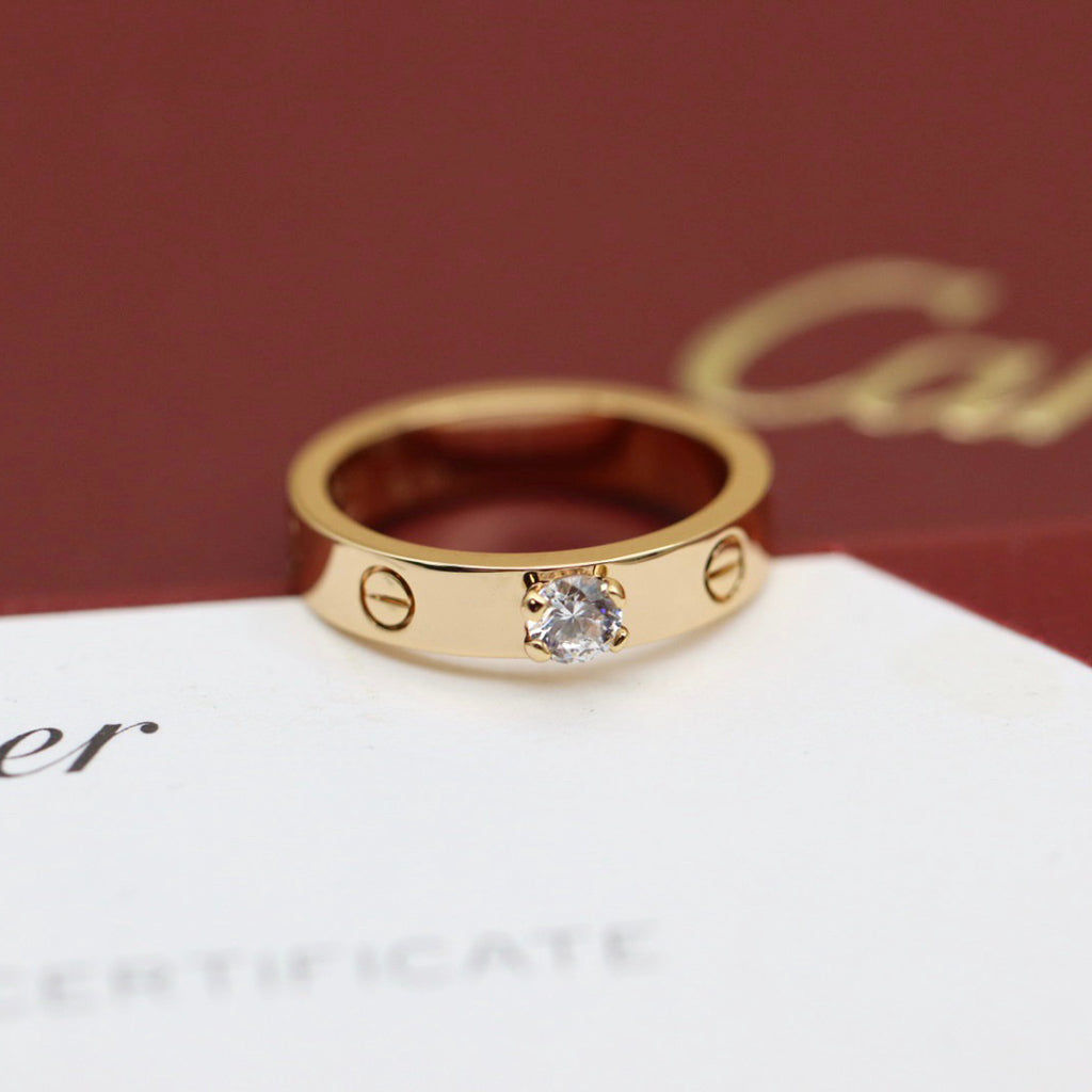 [NOBLE AURA] LOVE RING 3.6MM 1 BIG DIAMOND