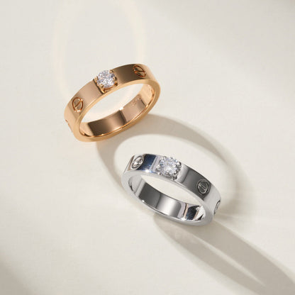 [NOBLE AURA] LOVE RING 3.6MM 1 BIG DIAMOND