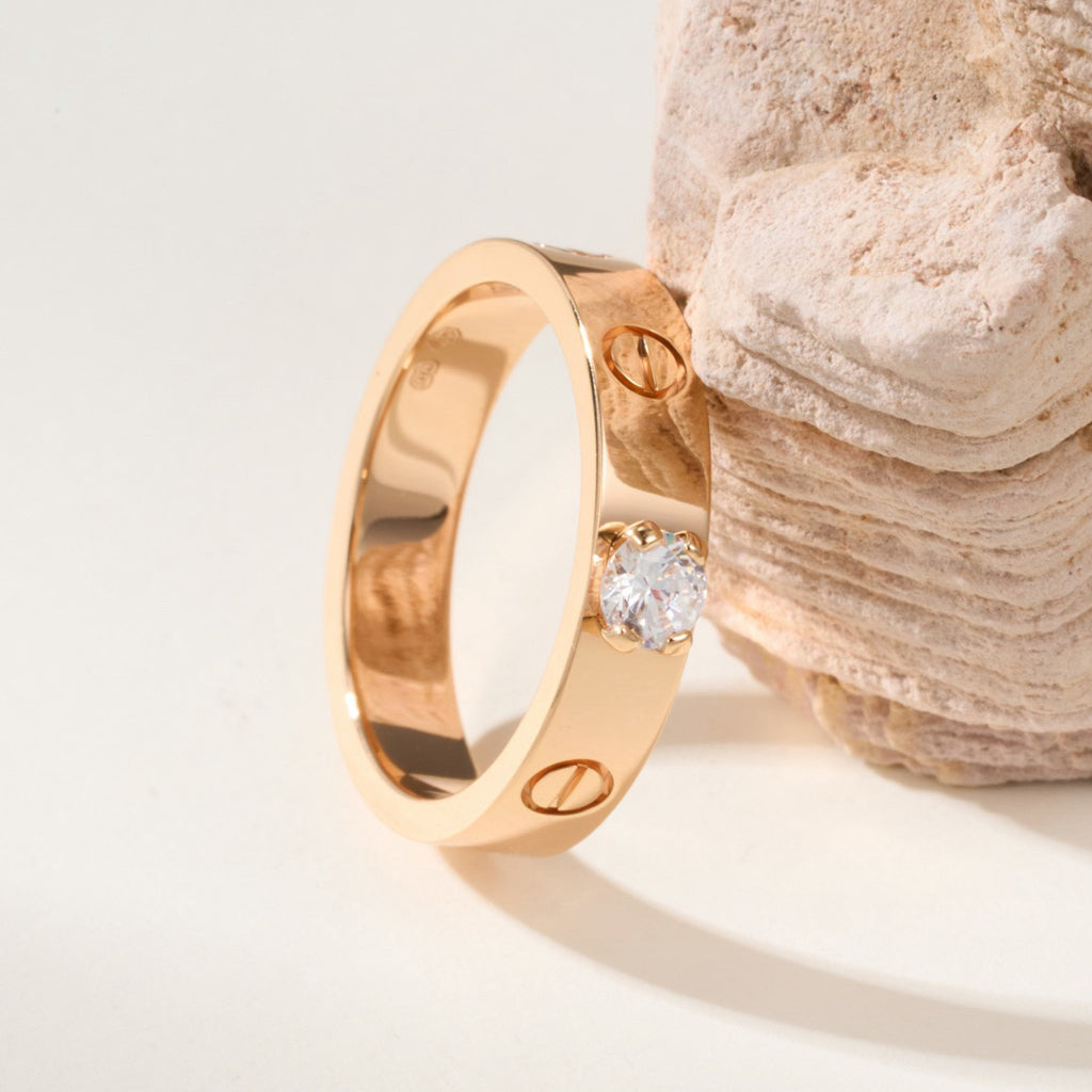 [NOBLE AURA] LOVE RING 3.6MM 1 BIG DIAMOND