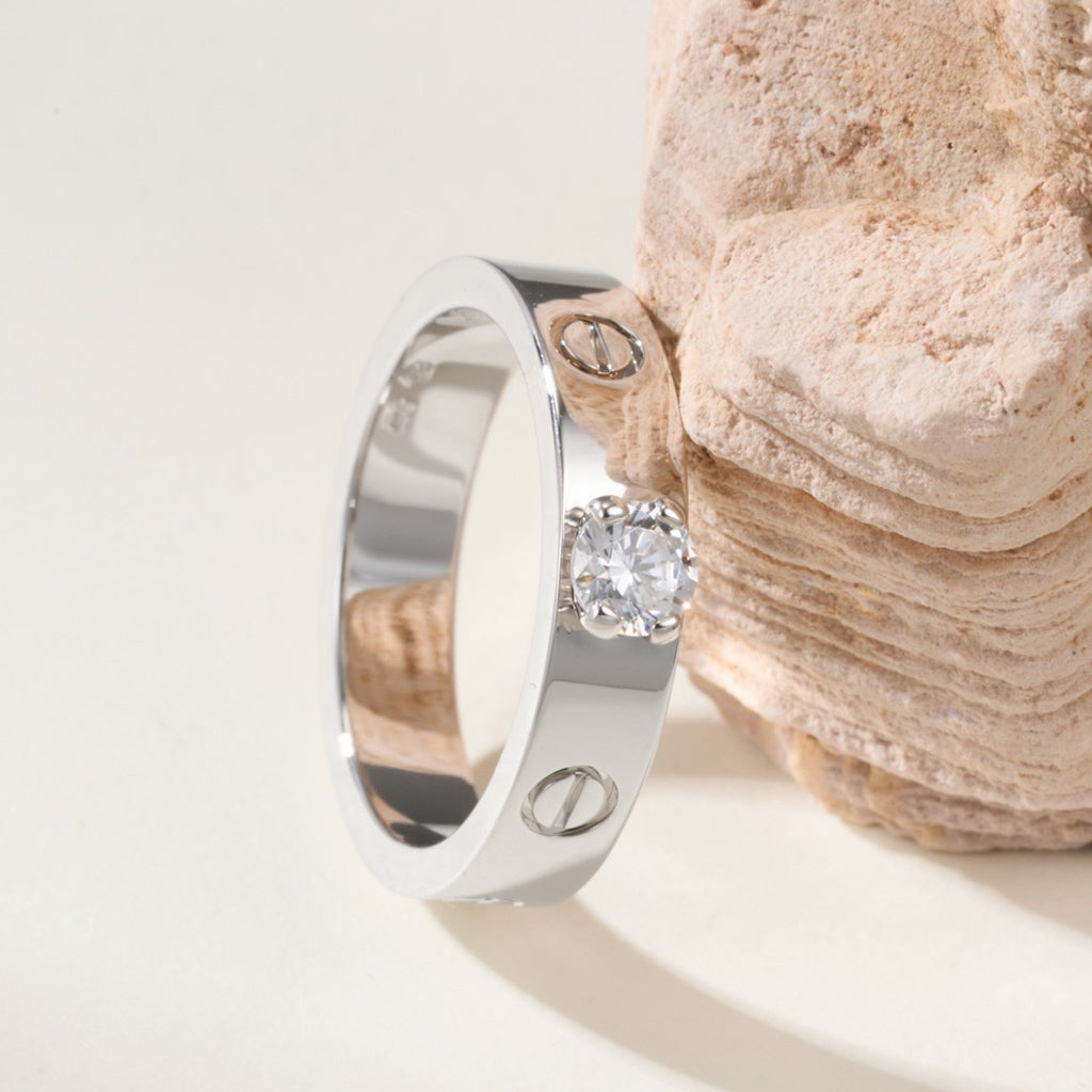 [NOBLE AURA] LOVE RING 3.6MM 1 BIG DIAMOND