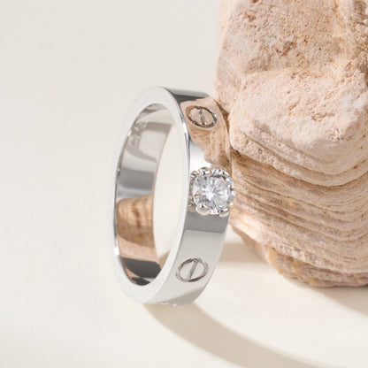 [NOBLE AURA] LOVE RING 3.6MM 1 BIG DIAMOND