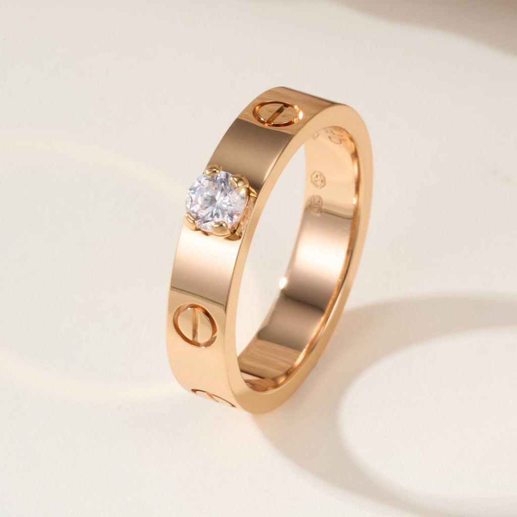 [NOBLE AURA] LOVE RING 3.6MM 1 BIG DIAMOND