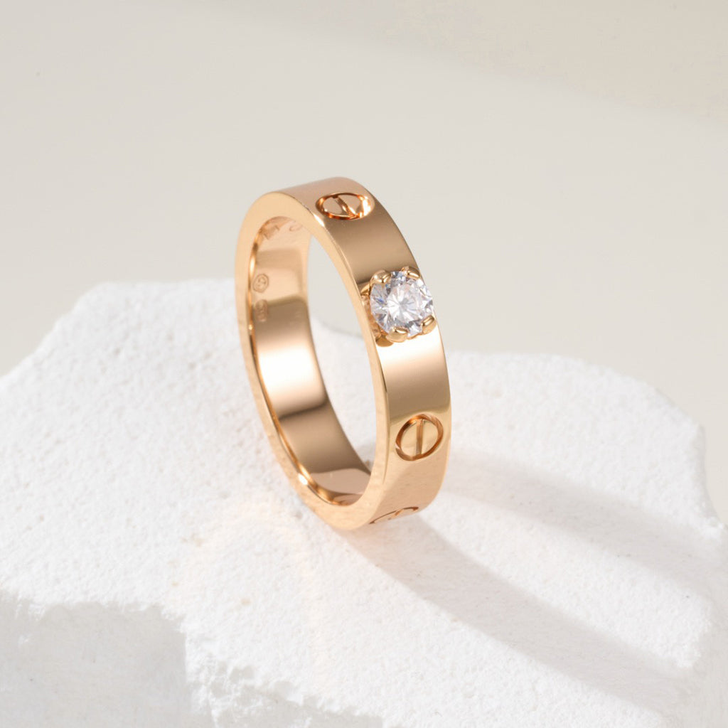 [NOBLE AURA] LOVE RING 3.6MM 1 BIG DIAMOND