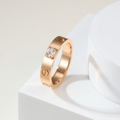 [NOBLE AURA] LOVE RING 3.6MM 1 BIG DIAMOND