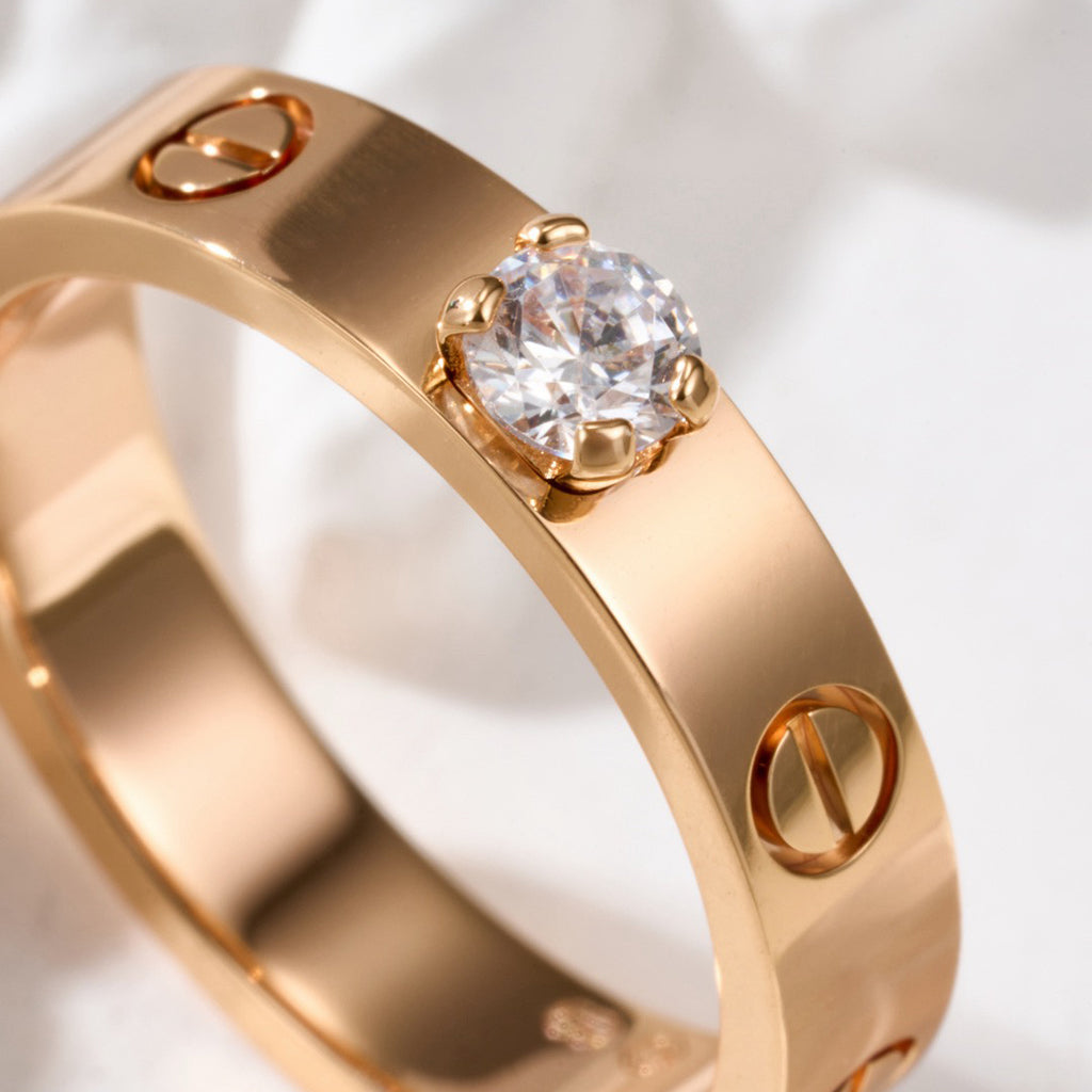 [NOBLE AURA] LOVE RING 3.6MM 1 BIG DIAMOND