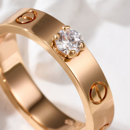 [NOBLE AURA] LOVE RING 3.6MM 1 BIG DIAMOND