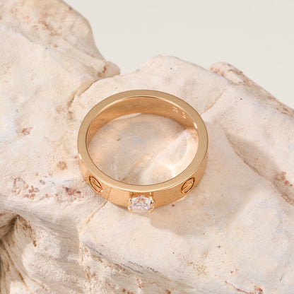 [NOBLE AURA] LOVE RING 3.6MM 1 BIG DIAMOND