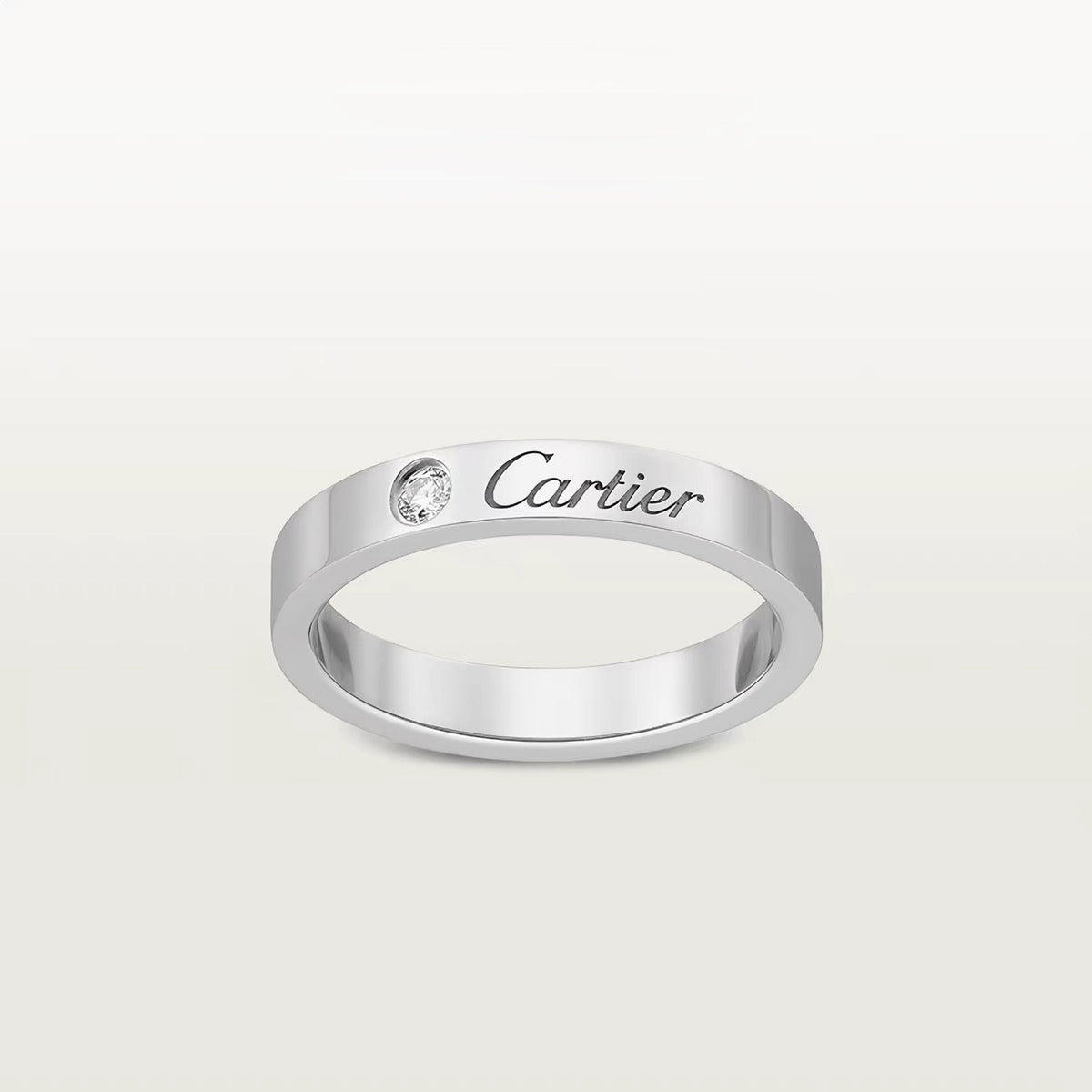 [NOBLE AURA] LOVE RING 4MM 1 DIAMOND