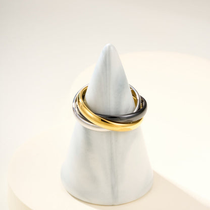 [NOBLE AURA]TRINITY 3.2MM RING BLACK CERAMIC