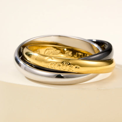 [NOBLE AURA]TRINITY 3.2MM RING BLACK CERAMIC