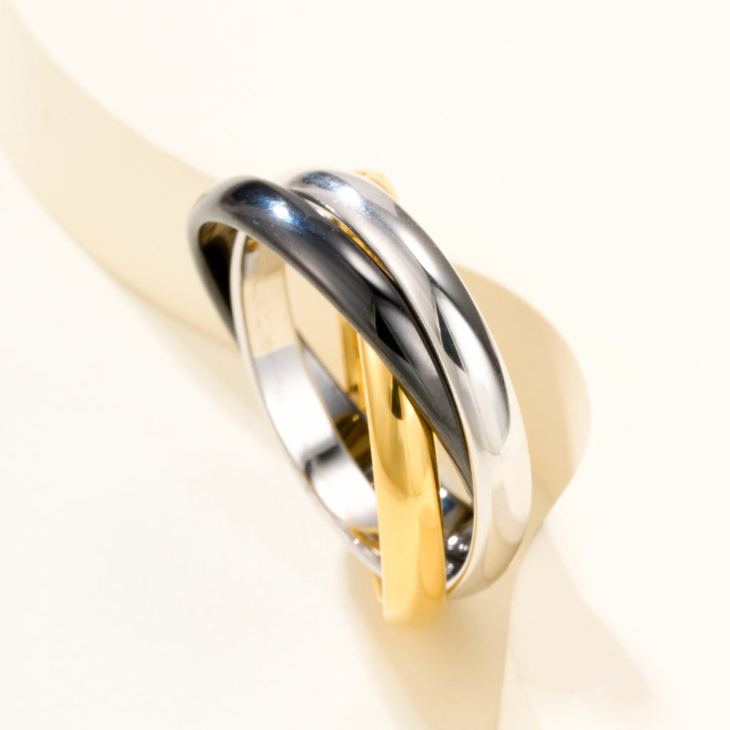 [NOBLE AURA]TRINITY 3.2MM RING BLACK CERAMIC