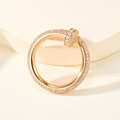 [NOBLE AURA] JUSTE RING 2.6MM FULL DIAMOND