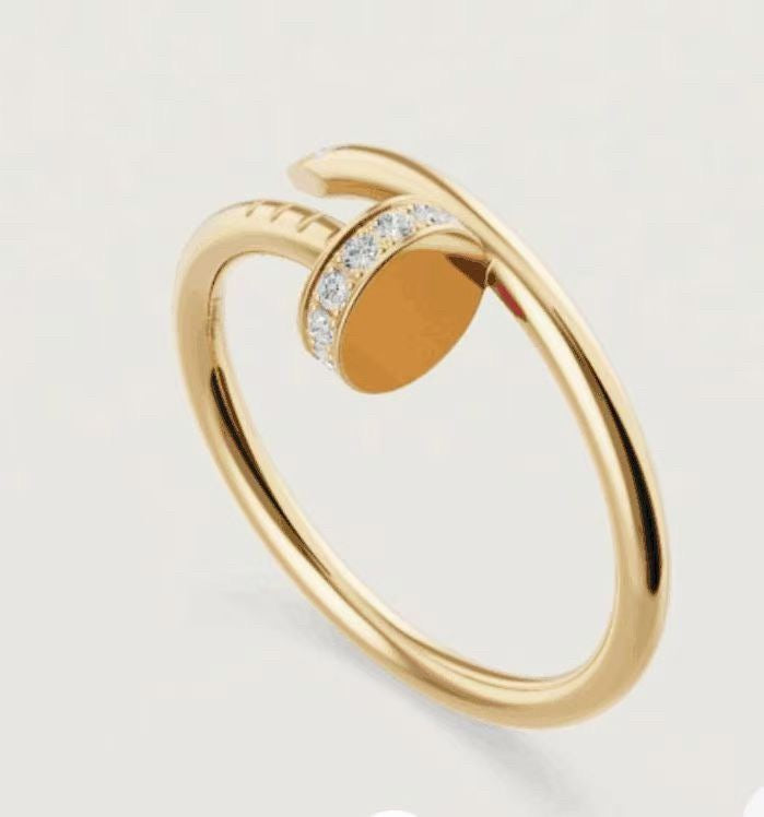 [NOBLE AURA] JUSTE 1.8MM HALF DIAMOND RING