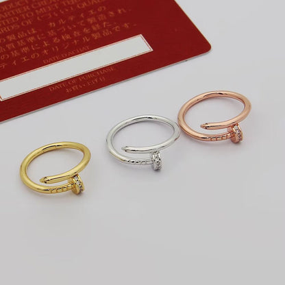 [NOBLE AURA] JUSTE 1.8MM HALF DIAMOND RING