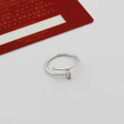 [NOBLE AURA] JUSTE 1.8MM HALF DIAMOND RING